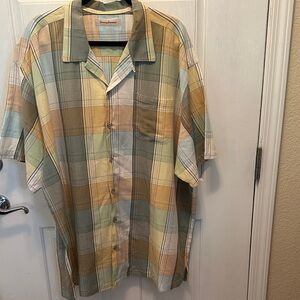 Tommy Bahama Multicolor Plaid Button Down Shirt